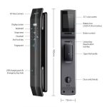 Serrure connectée intelligente avec reconnaissance faciale 3D et interphone vidéo _ Smartya Smart lock _CL-SM-VDP-ECIDWT-G02_2
